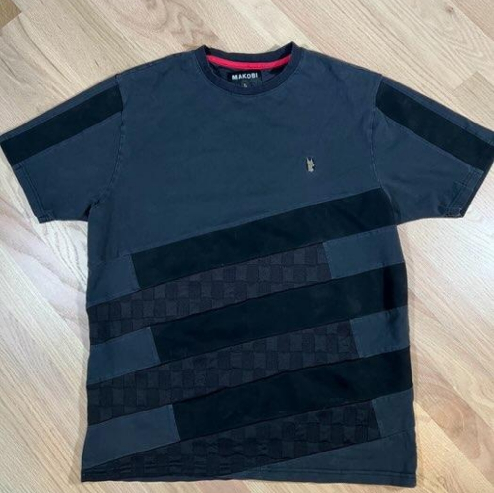 Mens MAKOBI Los Angeles Jacquard short sleeve top